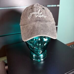 Good Vibes Gray Dad Hat